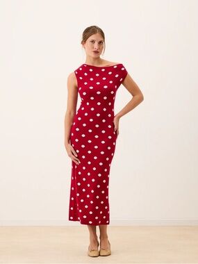 Red Polka Dot Manu Dress Rouje